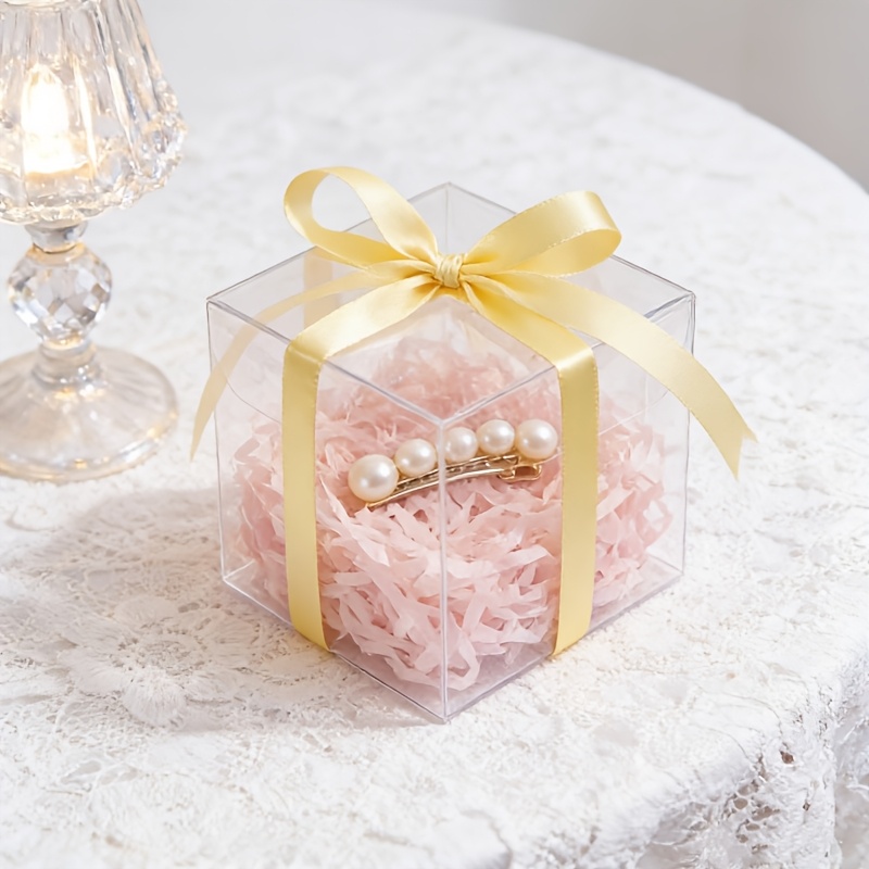 Transparent Packaging Boxes for Jewelry Gift, 5.08cm